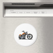 Cartoon Motorrad Magnet (In Situ (Geschirrspüler))