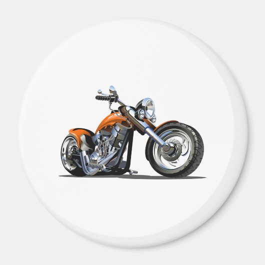 Cartoon Motorrad Magnet (Vorne)