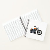 Cartoon Motorrad Notizblock (Innenseite)