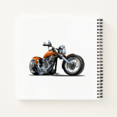 Cartoon Motorrad Notizblock (Rückseite)