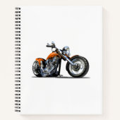 Cartoon Motorrad Notizblock (Vorderseite)