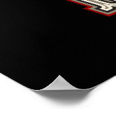 Cartoon Motorrad Poster (Ecke)