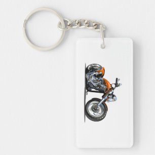 Cartoon Motorrad Schlüsselanhänger