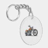Cartoon Motorrad Schlüsselanhänger (Vorderseite links)