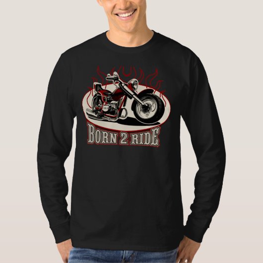 Cartoon Motorrad T-Shirt (Vorderseite)