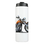 Cartoon Motorrad Thermosbecher (Vorderseite)