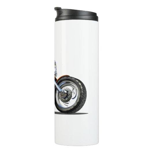 Cartoon Motorrad Thermosbecher (Nach rechts gedreht)