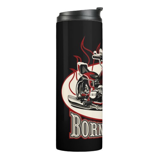 Cartoon Motorrad Thermosbecher (Nach links gedreht)
