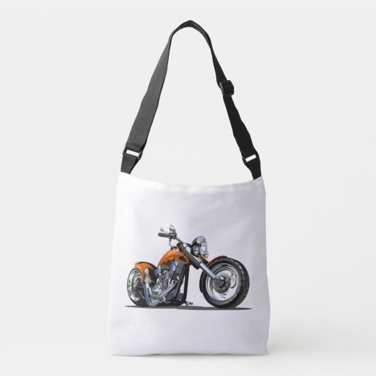 Cartoon Motorrad Tragetaschen Mit Langen Trägern (Vorderseite)