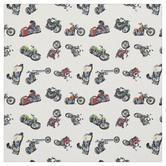 Cartoon Motorräder Set Stoff (Muster)