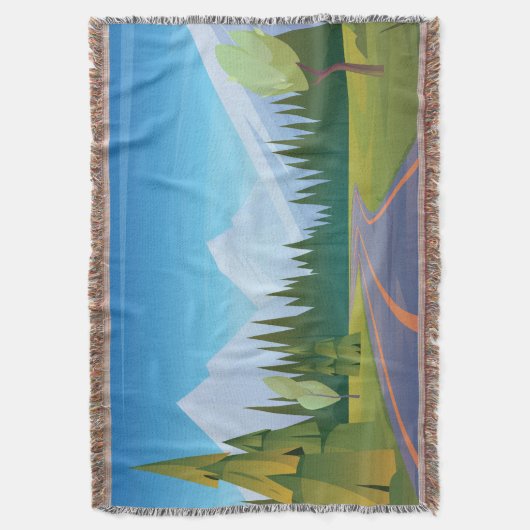 Cartoon Mountain Decke (Vorderseite Vertikal)