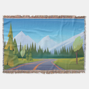 Cartoon Mountain Decke