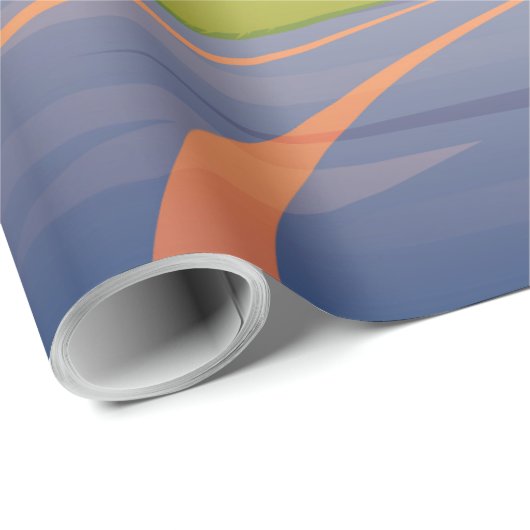 Cartoon Mountain Geschenkpapier (Rolleneckpunkt)