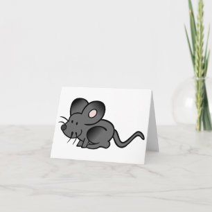 Cartoon Mouse Note Cards Karte