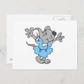 Cartoon Mouse Postkarte (Vorne/Hinten)