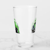 Cartoon-Müllwagen Glas (Links)