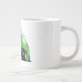 Cartoon-Müllwagen Jumbo-Tasse (Rechts)