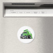 Cartoon-Müllwagen Magnet (In Situ (Geschirrspüler))