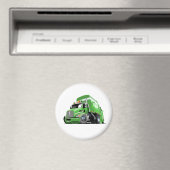Cartoon-Müllwagen Magnet (In Situ (Geschirrspüler))