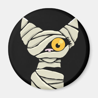 Cartoon Mummy Cat Halloween Magnet