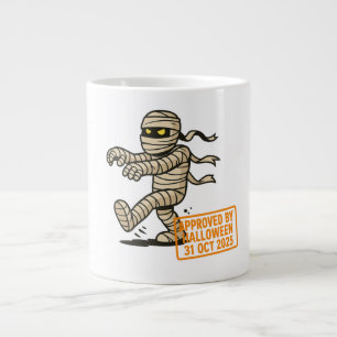 Cartoon Mummy - zu Halloween genehmigt Jumbo-Tasse