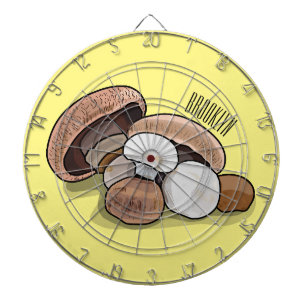 Cartoon Mushroom-Abbildung Dartscheibe