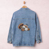 Cartoon Mushroom-Abbildung Jeansjacke (Hangar)