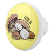 Cartoon Mushroom-Abbildung Keramikknauf (Rechts)