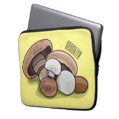 Cartoon Mushroom-Abbildung Laptopschutzhülle (Vorderseite Links)