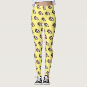 Cartoon Mushroom-Abbildung Leggings