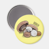 Cartoon Mushroom-Abbildung Magnet (Vorderseite/Rückseite)