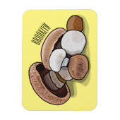 Cartoon Mushroom-Abbildung Magnet (Vertikal)