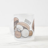 Cartoon Mushroom-Abbildung Mattglastasse (Vorderseite Links)