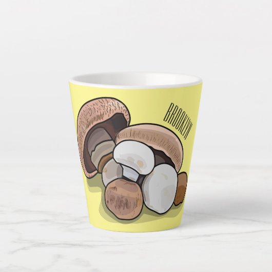 Cartoon Mushroom-Abbildung Milchtasse (Vorderseite)
