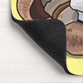 Cartoon Mushroom-Abbildung Mousepad (Ecke)