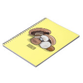 Cartoon Mushroom-Abbildung Notizblock (Linke Seite)