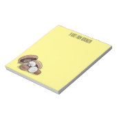 Cartoon Mushroom-Abbildung Notizblock (Rotiert)