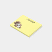 Cartoon Mushroom-Abbildung Post-it Klebezettel (angewinkelt)