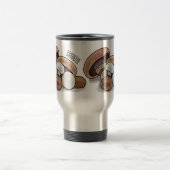 Cartoon Mushroom-Abbildung Reisebecher (Mittel)