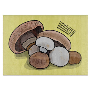 Cartoon Mushroom-Abbildung Schneidebrett