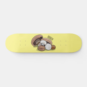 Cartoon Mushroom-Abbildung Skateboard