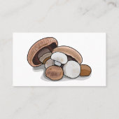 Cartoon Mushroom-Abbildung Visitenkarte (Rückseite)