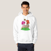 Cartoon Mushrooms Mens Hoodie (Vorne ganz)