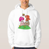Cartoon Mushrooms Mens Hoodie (Vorderseite)