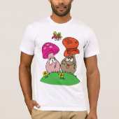 Cartoon Mushrooms Mens T - Shirt (Vorderseite)