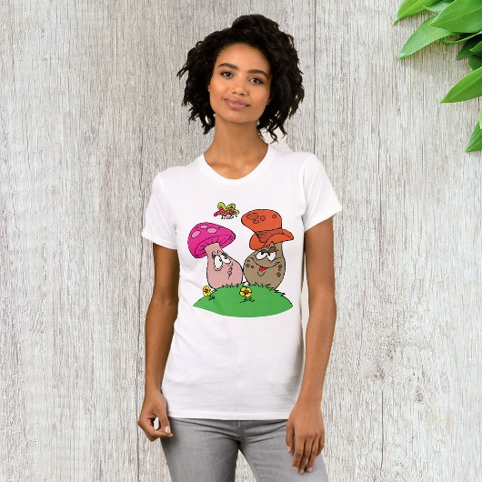 Cartoon Mushrooms T - Shirt