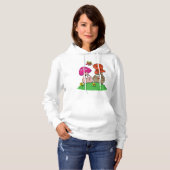 Cartoon Mushrooms Womens Hoodie (Vorne ganz)