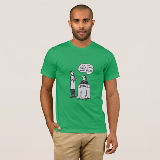 Cartoon Musik Restaurant Funny Joke T-Shirt (Vorne ganz)