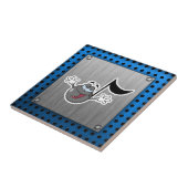 Cartoon-Musiknote Fliese (Seite)