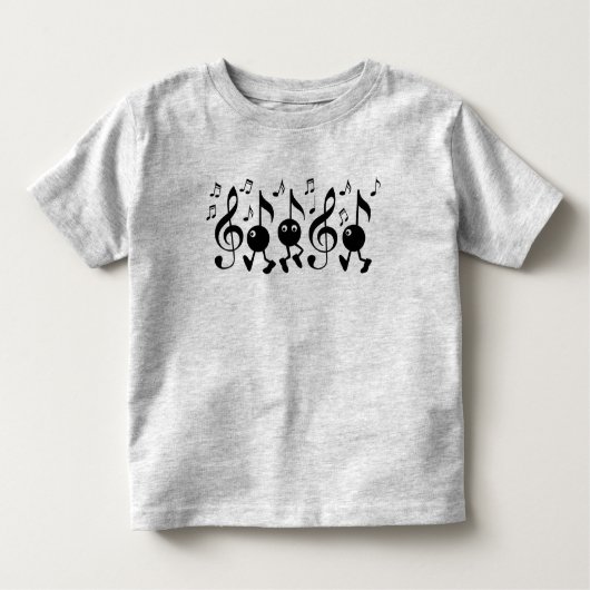 Cartoon Musiknoten Kleinkind T-shirt (Vorderseite)